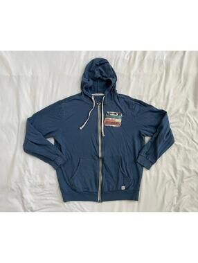 Marine Layer men’s size medium blue zip up hoodie